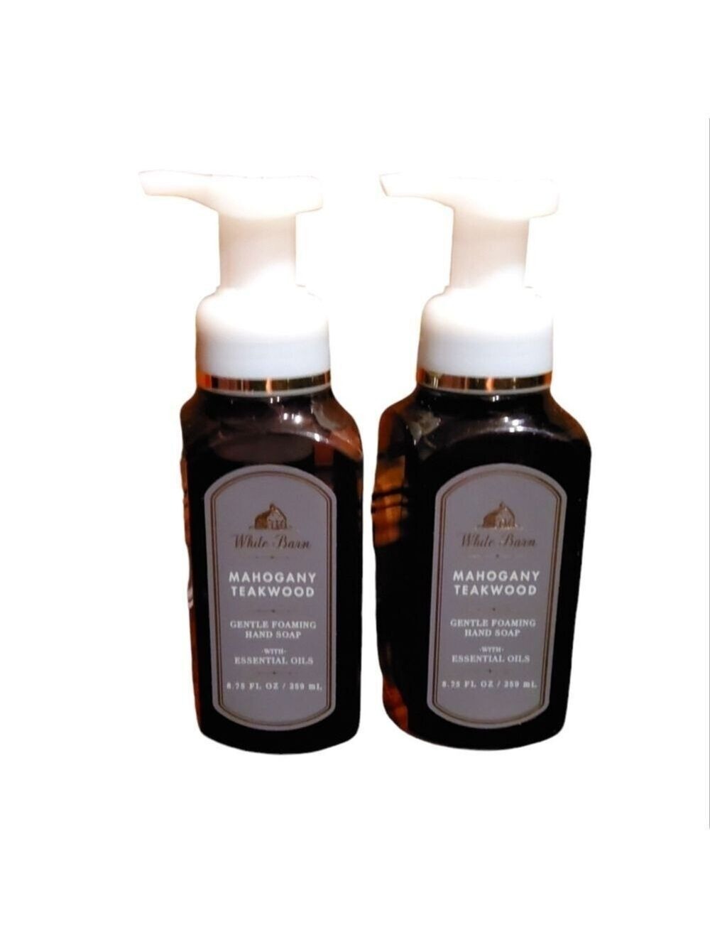 2 MAHOGANY TEAKWOOD GENTLE FOAMING HAND SOAPS